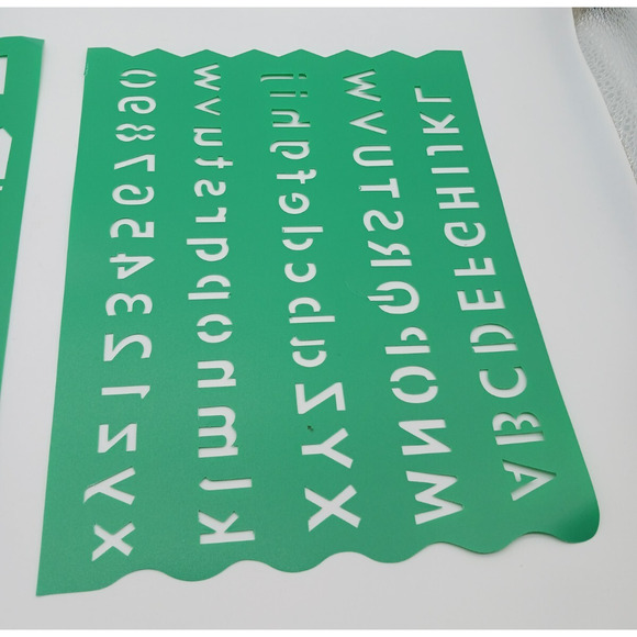 Lot of Scrapbooking Paper Crafting Plastic Stencils Shapes Letters Baby - Picture 13 of 16